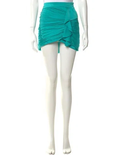 Pre-owned Ramy Brook Mini Skirt In Blue