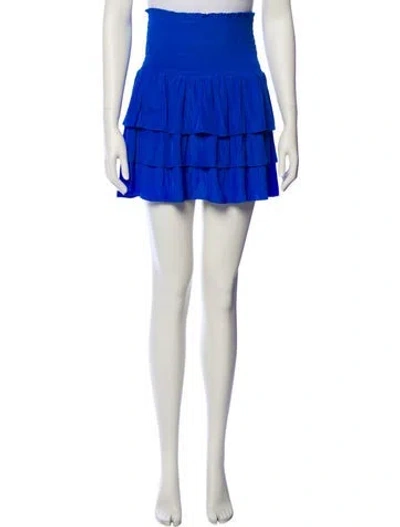 Pre-owned Ramy Brook Mini Skirt In Blue