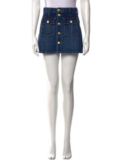 Pre-owned Ramy Brook Mini Skirt In Blue
