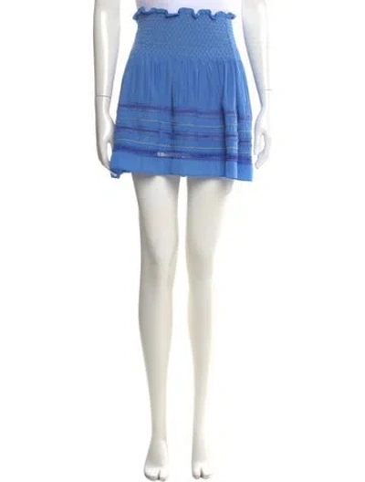 Pre-owned Ramy Brook Mini Skirt In Blue