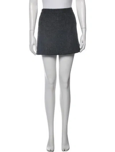 Pre-owned Ramy Brook Mini Skirt In Grey