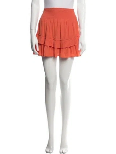 Pre-owned Ramy Brook Mini Skirt In Orange