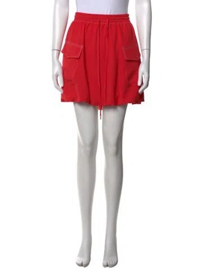 Pre-owned Ramy Brook Mini Skirt W/ Tags In Red