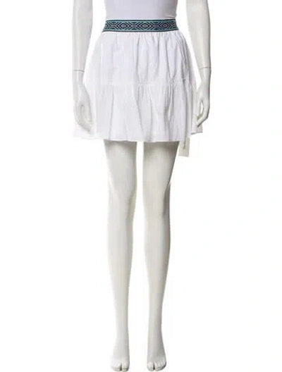 Pre-owned Ramy Brook Mini Skirt In White