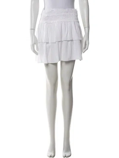 Pre-owned Ramy Brook Mini Skirt In White