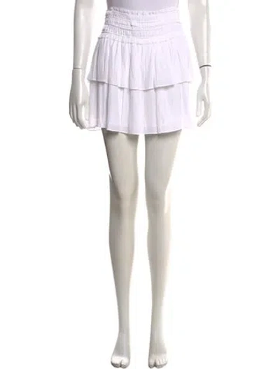 Pre-owned Ramy Brook Mini Skirt In White