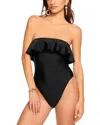Ramy Brook Women's Minna Ruffled One-piece Swimsuit In Black