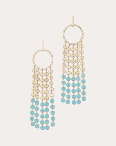 Ramy Brook Miraya Enamel Chandelier Earrings In Blue