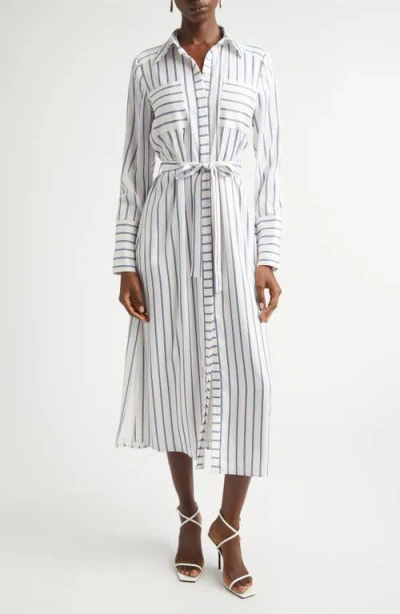 Ramy Brook Miriam Long Sleeve Shirtdress In White
