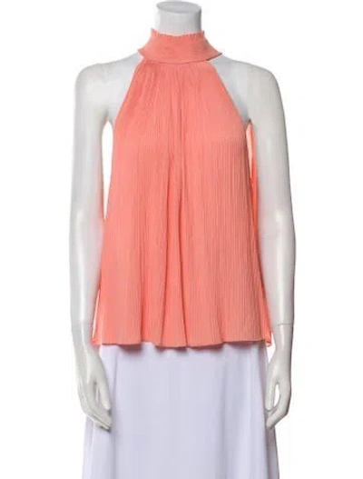 Pre-owned Ramy Brook Mock Neck Sweater W/ Tags In Pink