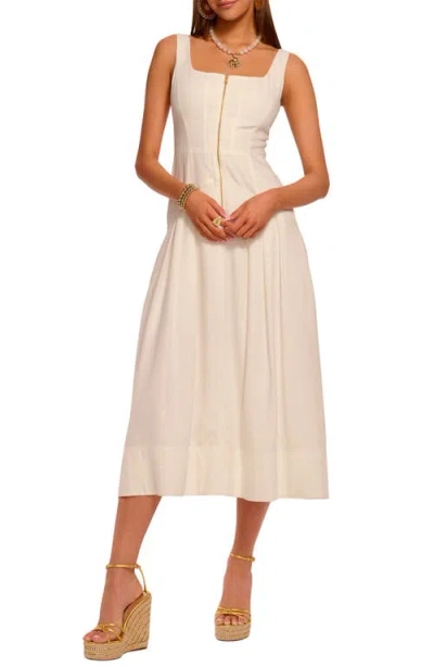 Ramy Brook Moira Zip Front Midi Dress In Neutral