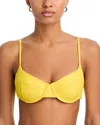 Ramy Brook Mona Bikini Top In Yellow