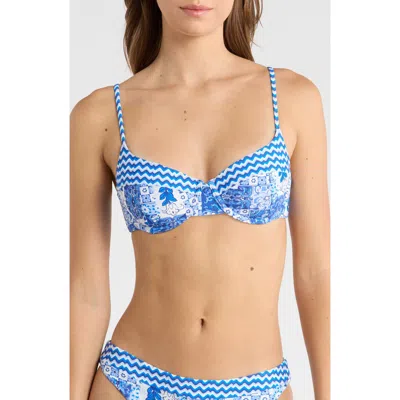 Ramy Brook Mona Underwire Bikini Top In Blue