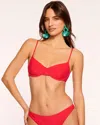 Ramy Brook Mona Underwire Bikini Top In Red