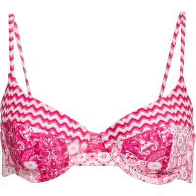 Ramy Brook Mona Underwire Bikini Top In Pink