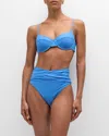 Ramy Brook Leyla Scalloped Underwire Bikini Top In Serene Blue