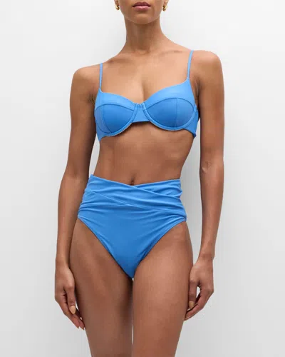 Ramy Brook Mona Underwire Bikini Top In Serene Blue