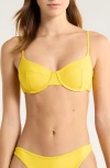 Ramy Brook Mona Underwire Bikini Top In Yellow