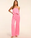 Ramy Brook Montse Strapless Wide Leg Jumpsuit In Pink