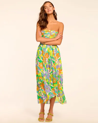 Ramy Brook Murphy Strapless Maxi Dress In Retro Garden