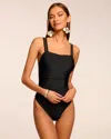 Ramy Brook Myra Embroidered One Piece Swimsuit In Black Embroidered