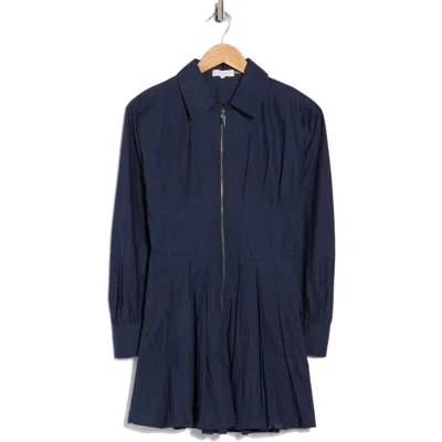 Ramy Brook Naira Long Sleeve Shirtdress In Blue