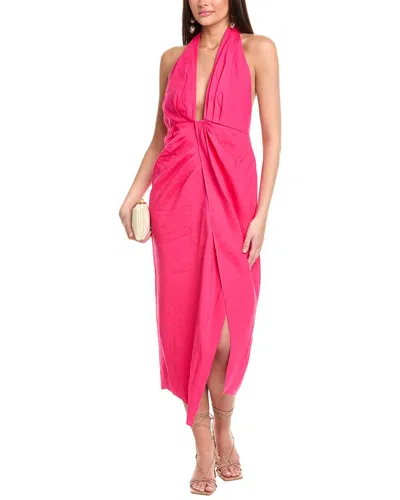 Ramy Brook Nan Linen-blend Maxi Dress In Pink