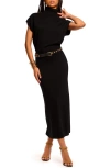 Ramy Brook Natalie Turtleneck Wool Sweater Dress In Black