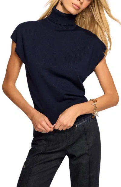 Ramy Brook Natalie Wool Turtleneck Sweater In Blue