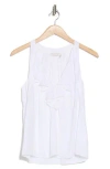 Ramy Brook Nellie Ruffle Sleeveless Top In Ivory