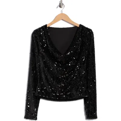 RAMY BROOK RAMY BROOK NICOLE LONG SLEEVE SEQUIN TOP