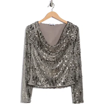 RAMY BROOK RAMY BROOK NICOLE LONG SLEEVE SEQUIN TOP