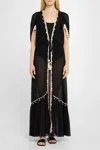 Ramy Brook Nikolai Semi-sheer Maxi Coverup In Black
