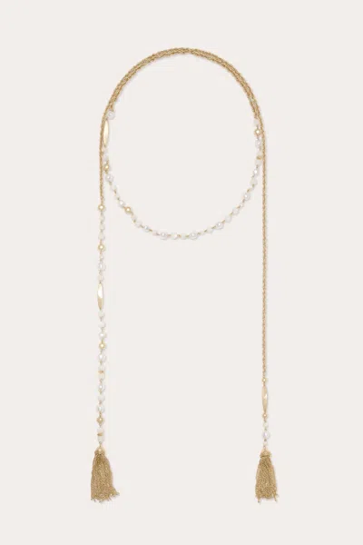 Ramy Brook Nira Tassel Lariat Necklace In Gold