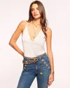 Ramy Brook Noelle V-neck Tank Top In White
