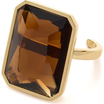 Ramy Brook Norika Glass Statement Ring In Gold