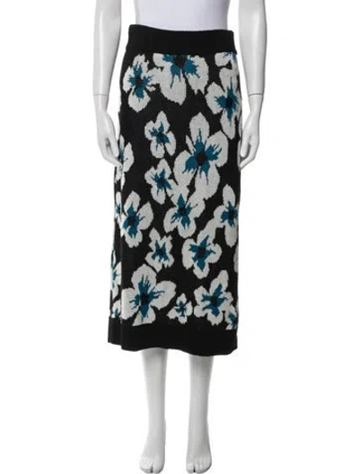 Pre-owned Ramy Brook Nylon Midi Length Skirt In Black