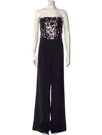 Pre-owned Ramy Brook Nylon Strapless Jumpsuit In Black