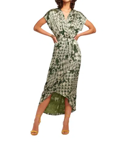 Ramy Brook Oakley Midi Dress In Dark Sage Combo In Multi