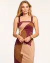 Ramy Brook Odette Dress In Pinot Noir Combo