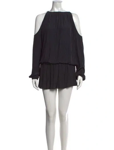 Pre-owned Ramy Brook Off-the-shoulder Mini Dress In Black