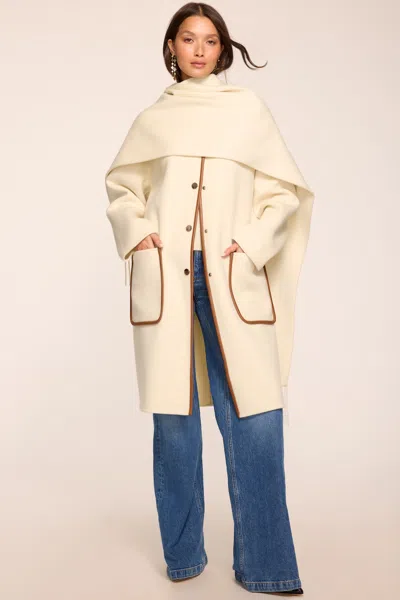 Ramy Brook Olive Collarless Jacket In White