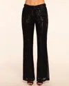 Ramy Brook Olivian Beaded Sequin Flare Pant In Blue