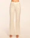 Ramy Brook Olivian Sequin Wide Leg Pant In Neutral