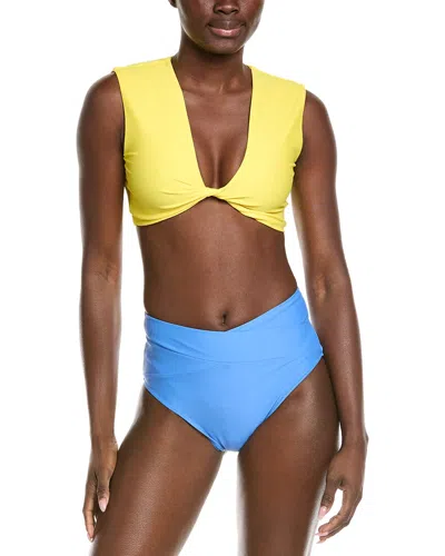 Ramy Brook Oliwia Bikini Top In Yellow