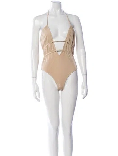 Pre-owned Ramy Brook One-piece W/ Tags In Neutrals
