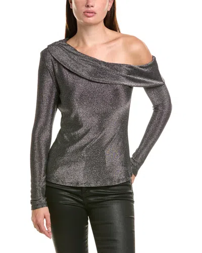 Ramy Brook One-shoulder Carrie Top In Silver