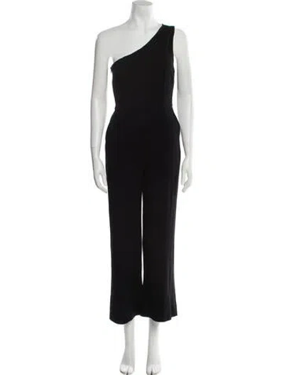 Pre-owned Ramy Brook One-shoulder Jumpsuit In Black