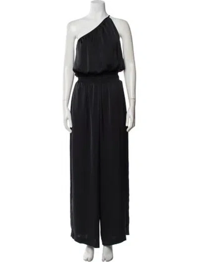 Pre-owned Ramy Brook One-shoulder Jumpsuit In Black