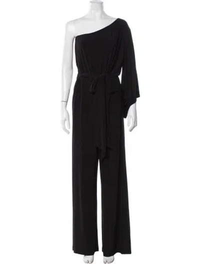 Pre-owned Ramy Brook One-shoulder Jumpsuit In Black